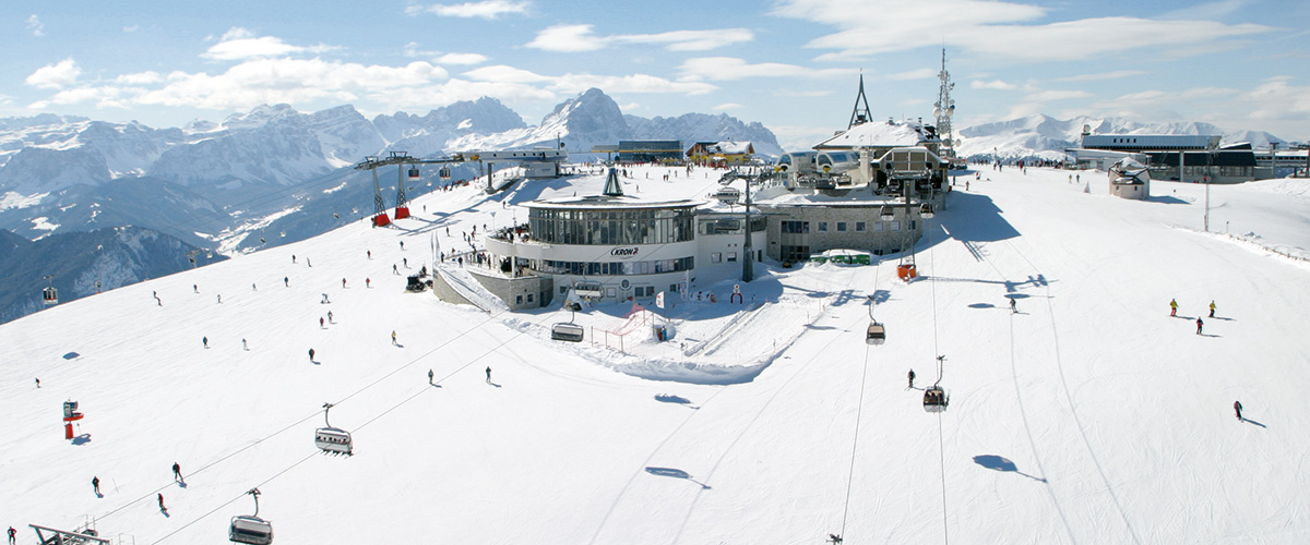 Der Kronplatz bei Olang Südtirol im Winter